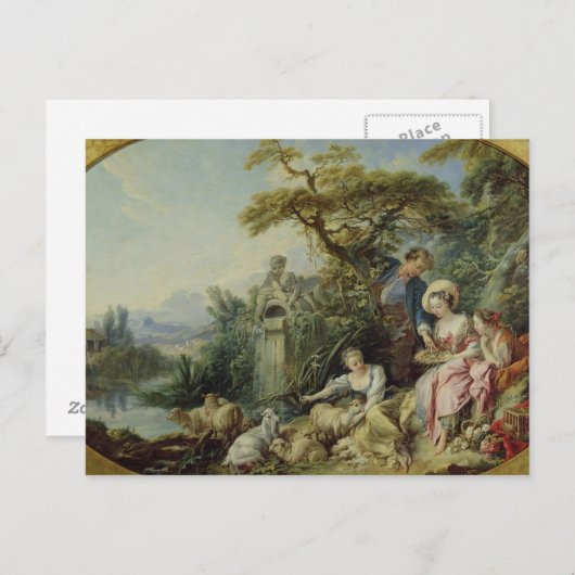 Das Geschenk des Hirten oder das Nest Postkarte (Vorne/Hinten)