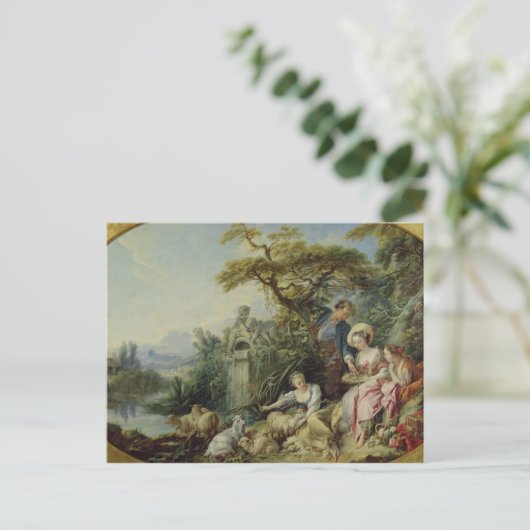 Das Geschenk des Hirten oder das Nest Postkarte (Stehend Vorderseite)