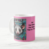 Das Geschenk des Kaffees Lover. Caffiene Addicts Kaffeetasse (Vorderseite Links)