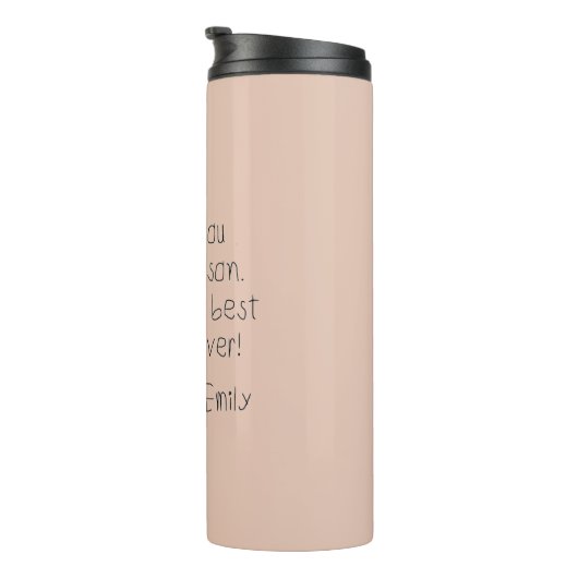 Das Geschenk des Lehrers für die Nachrichten Ihres Thermosbecher (Nach rechts gedreht)