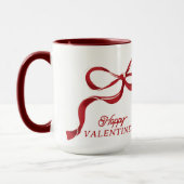 Das Geschenk des modernen Happy Valentine Retro Re Tasse (Links)