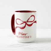 Das Geschenk des modernen Happy Valentine Retro Re Tasse (Vorderseite Links)