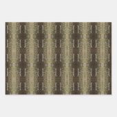 Das Geschenk des modernen Schwarzen und Rosten Fis Geschenkpapier Set (Vorderseite 3)