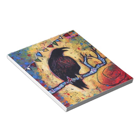 Das Geschenk des Raven Notizblock (angewinkelt)