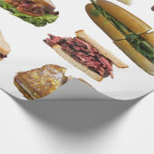 Das Geschenk des Sandwich-Packpapiers Geschenkpapier (Ecke)