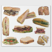Das Geschenk des Sandwich-Packpapiers Geschenkpapier (Flach)