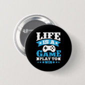 Das Geschenk des Spielers ist ein Spiel Button (Vorne & Hinten)