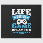 Das Geschenk des Spielers ist ein Spiel Geschenkpapier (Flach)