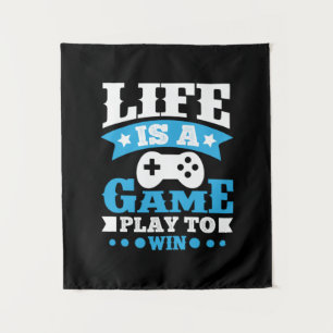 Das Geschenk des Spielers ist ein Spiel Wandteppich