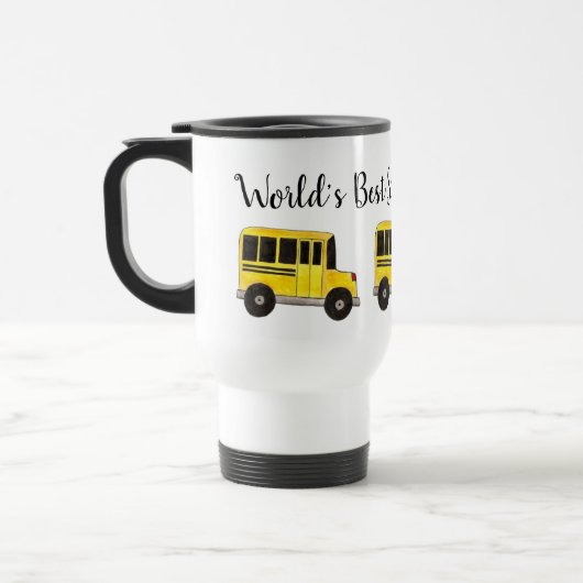 Das Geschenk des weltbesten Schulbusfahrers Yellow Reisebecher (Links)