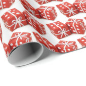 Das Geschenk des Würfels Papier Geschenkpapier (Rolleneckpunkt)
