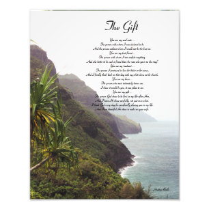 Das Geschenk - ein Liebe-Gedicht, durch Heide Fotodruck