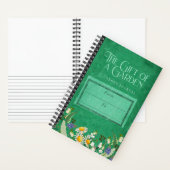 Das Geschenk eines Gartenjournals Notizblock (Innen)