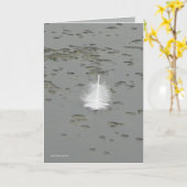 Das Geschenk eines Schwans Karte (Gelbe Blume)