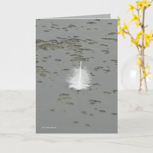 Das Geschenk eines Schwans Karte (Gelbe Blume)