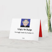 Das Geschenk! Feiertagskarte (Rückseite)