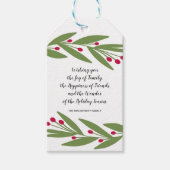 Das Geschenk-Tag der Feiertage Geschenkanhänger (Vorderseite)