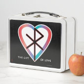 Das Geschenk von Liebe Bindrune #RuneKids Metall Brotdose (Beispiel)
