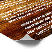 Das Geschenk von Mann/Geschenk für Ihm/Wand Kunst/ Poster (Ecke)