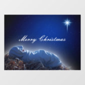 Das Geschenk von Weihnachten  Fensteraufkleber (Blatt)