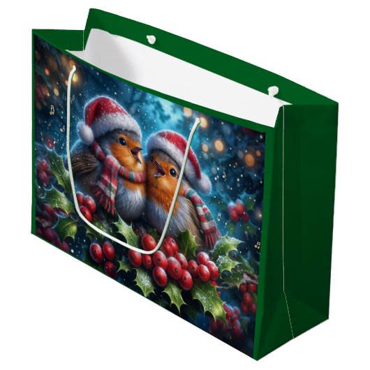Das Geschenktüte der Weihnachtssänger (Vorderseite Schrägansicht)