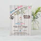 Das Geschlecht der Baits oder Bows offenbart Einla Einladung (Stehend Vorderseite)