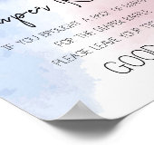 Das Geschlecht der Lotterie bei Baseball oder Bows Poster (Ecke)