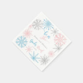 Das Geschlecht der Schneeflocken offenbart Serviette (Ecke)