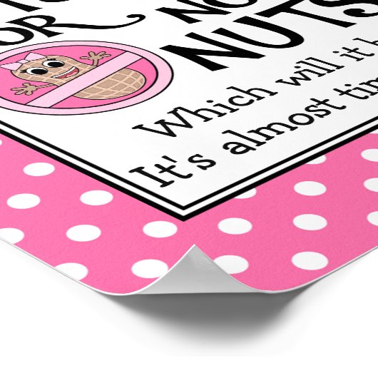 Das Geschlecht "Nuts oder No Nuts" zeigt ein Poste Poster (Ecke)