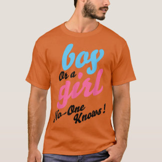 Das Geschlecht offenbart Geschenke Junge oder ein T-Shirt