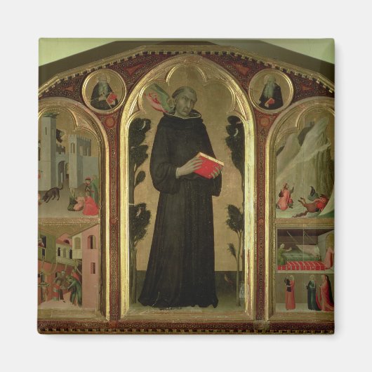 Das gesegnete Agostino Novello Altarpiece Magnet (Vorne)