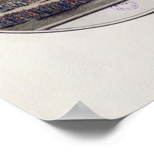 Das gesegnete Opfer wird getragen Poster (Ecke)