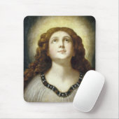Das gesegnete Soul (Angelic Young Religious Woman) Mousepad (Mit Mouse)