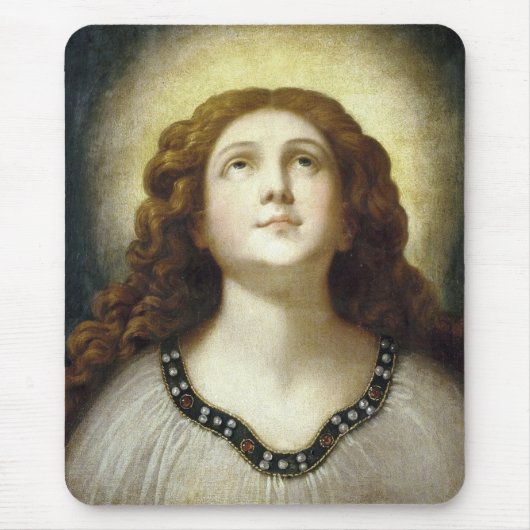 Das gesegnete Soul (Angelic Young Religious Woman) Mousepad (Vorne)