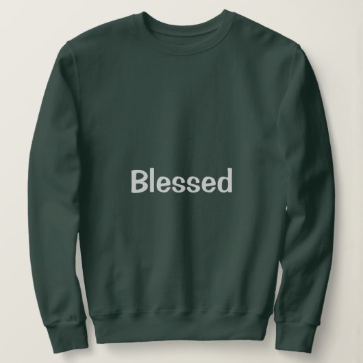 Das gesegnete Sweatshirt für Frauen (Design vorne)