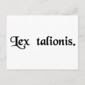 Das Gesetz der Rache. Postkarte (Vorderseite)