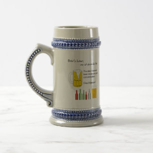 Das Gesetz des Bieres Stein Bierglas