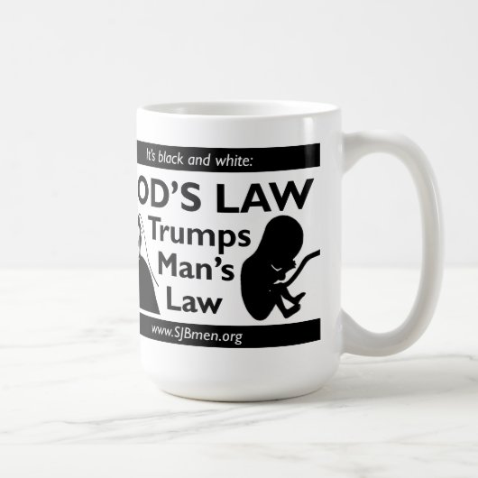 Das Gesetz des Gottes Trumps Tasse des Mannes (Rechts)