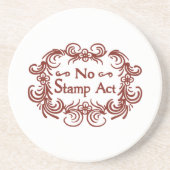 Das Gesetz über die Briefmarke Getränkeuntersetzer (Vorne)