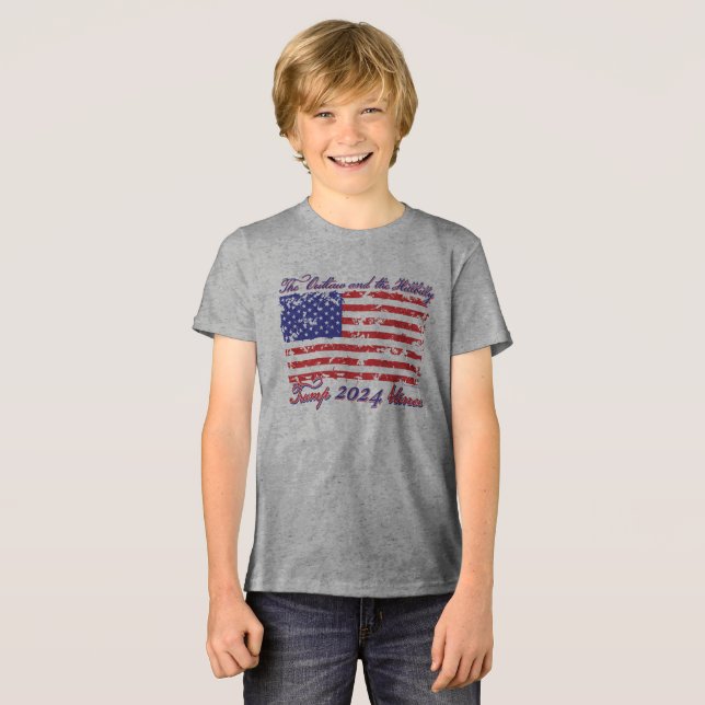 Das Gesetz und die Hillbilly Tri-Blend Shirt (Vorderseite voll)