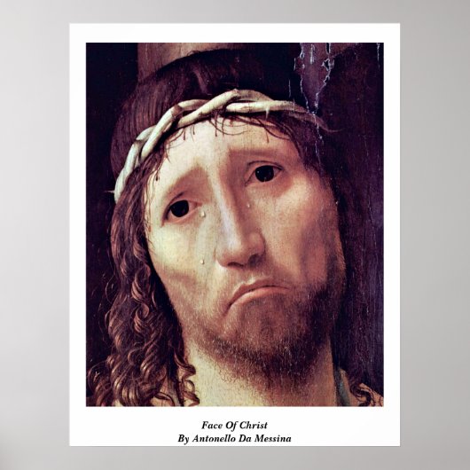 Das Gesicht Christi von Antonello da Messina Poster (Vorne)