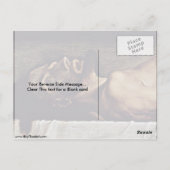 Das Gesicht Christi von Hans Holbein dem Jüngeren Postkarte (Rückseite)