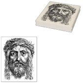 Das Gesicht der Briefmarke Jesu zur Illustration Gummistempel (Stempel)