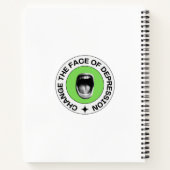 "Das Gesicht der Depression verändern"- Schrei des Notizblock (Rückseite)