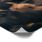 Das Gesicht der Herren auf dem Felsberg Poster (Ecke)