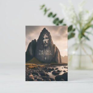 Das Gesicht der Herren auf dem Felsberg Postkarte