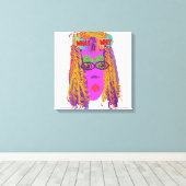 Das Gesicht der Neugier Leinwanddruck (Insitu (Holzboden))