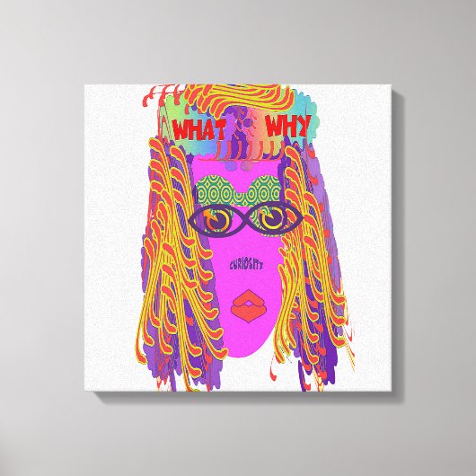 Das Gesicht der Neugier Leinwanddruck (Vorderseite)