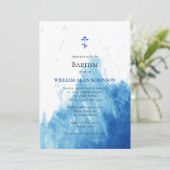 Das Gesicht der orthodoxen Taufe Einladung (Stehend Vorderseite)