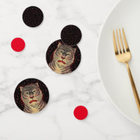 Das Gesicht des asiatischen Tiger Red Polka Dots B